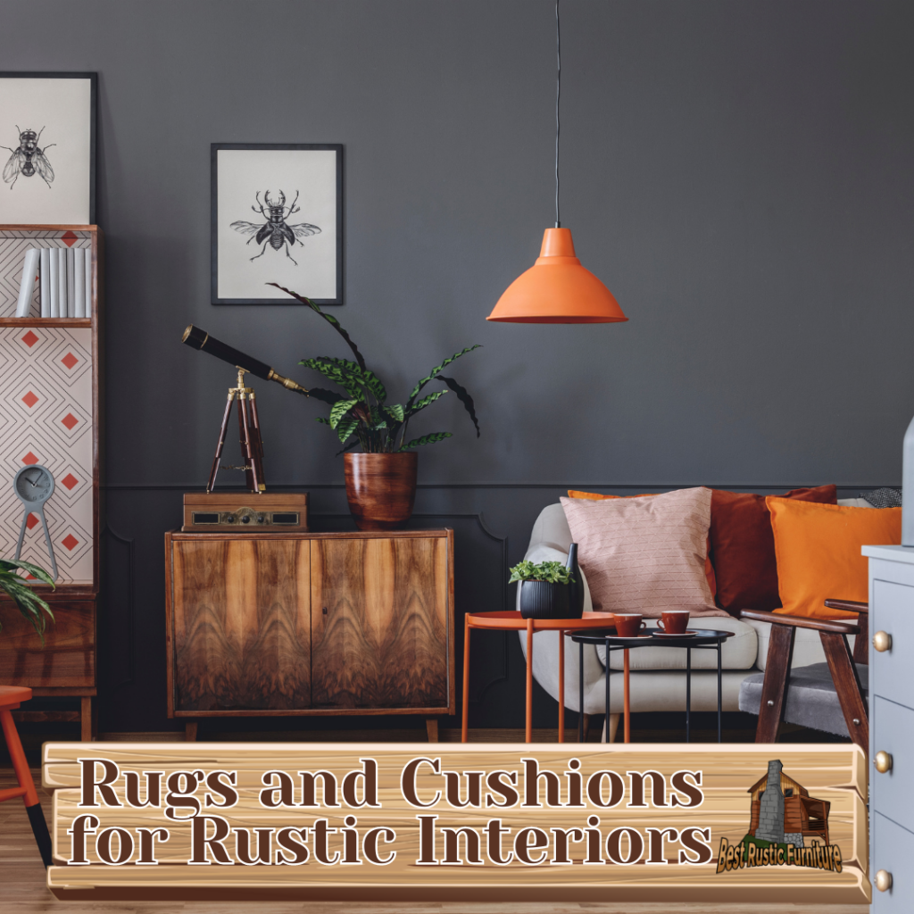 Rugs and Cushions for Rustic Interiors