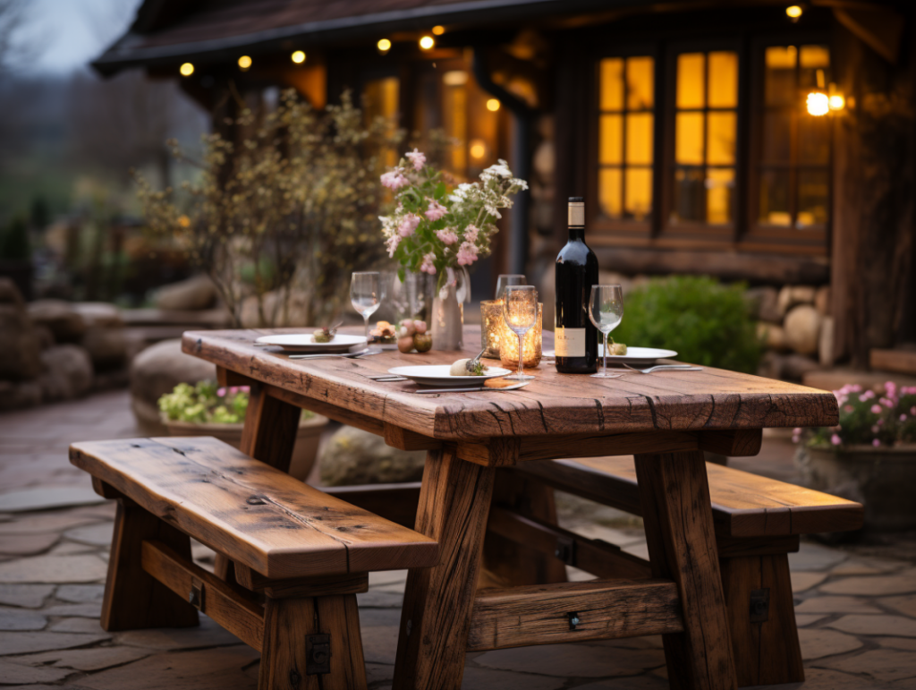 Rustic Outdoor Table